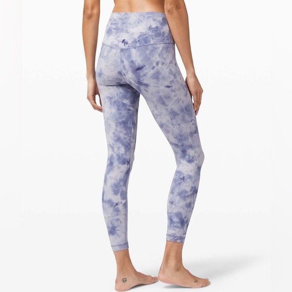 Lululemon Align Pant 25" Diamond Dye leggings women’s size 2 blue purple W5CQTS - Picture 2 of 9